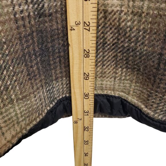 Vintage DASH CLASSICS Jacket Mens Large Beige Plaid Flannel Shacket Quilted Hunt - Picture 8 of 11